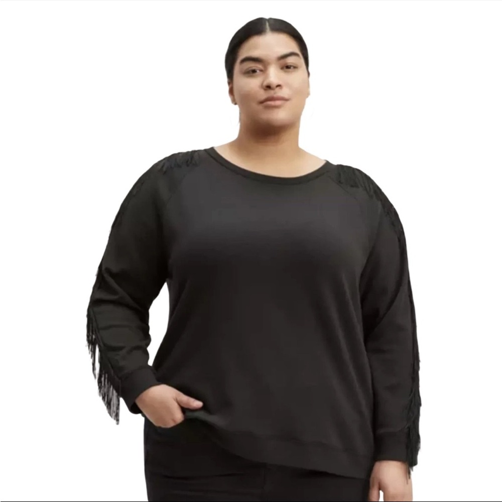Levi's Black Fringe Sweatshirt